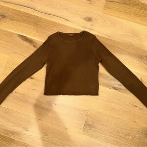 John Galt brown long sleeve